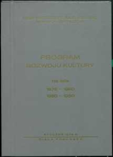 Program rozwoju kultury na lata 1976-1980, 1980-1990