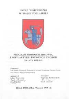 Program promocji zdrowia, profilaktyki i prewencji chorób na lata 1998-2010