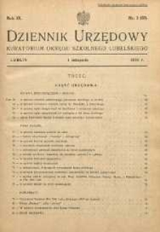 Dziennik Urzędowy Kuratorjum Okręgu Szkolnego Lubelskiego R.9 (1936/1937) nr 3 (87)