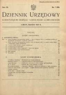 Dziennik Urzędowy Kuratorjum Okręgu Szkolnego Lubelskiego R.8 (1935/1936) nr 7 (81)