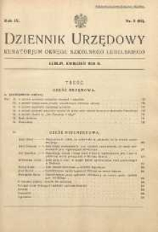 Dziennik Urzędowy Kuratorjum Okręgu Szkolnego Lubelskiego R.8 (1935/1936) nr 8 (82)