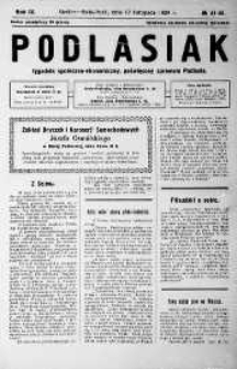 Podlasiak : tygodnik polityczno-społeczno-narodowy, poświęcony sprawom ludu podlaskiego R. 8 (1929) nr 44-45