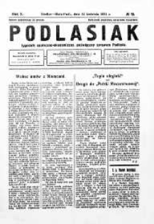 Podlasiak : tygodnik polityczno-społeczno-narodowy, poświęcony sprawom ludu podlaskiego R. 10 (1931) nr 13