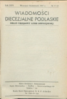 Wiadomości Diecezjalne Podlaskie R. 26 (1957) nr 9-10