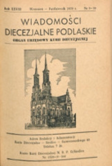 Wiadomości Diecezjalne Podlaskiej R. 28 (1959) nr 9-10