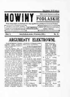 Nowiny Podlaskie: pismo bezpartyjne wychodzące dwa razy tygodniowo, poświęcone interesom Podlasia R. 1 (1931) nr 9