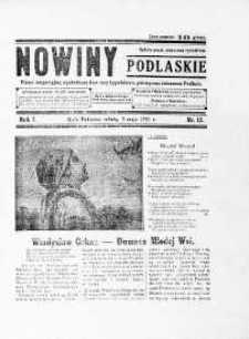 Nowiny Podlaskie: pismo bezpartyjne wychodzące dwa razy tygodniowo, poświęcone interesom Podlasia R. 1 (1931) nr 12