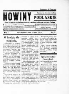 Nowiny Podlaskie: pismo bezpartyjne wychodzące dwa razy tygodniowo, poświęcone interesom Podlasia R. 1 (1931) nr 13