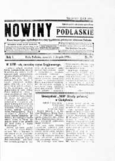 Nowiny Podlaskie: pismo bezpartyjne wychodzące dwa razy tygodniowo, poświęcone interesom Podlasia R. 1 (1931) nr 35