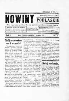 Nowiny Podlaskie: pismo bezpartyjne wychodzące dwa razy tygodniowo, poświęcone interesom Podlasia R. 1 (1931) nr 36