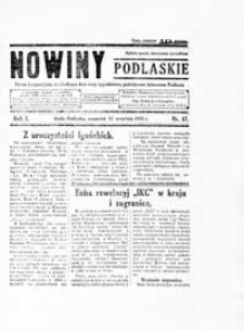 Nowiny Podlaskie: pismo bezpartyjne wychodzące dwa razy tygodniowo, poświęcone interesom Podlasia R. 1 (1931) nr 47