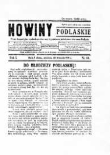 Nowiny Podlaskie: pismo bezpartyjne wychodzące dwa razy tygodniowo, poświęcone interesom Podlasia R. 1 (1931) nr 64