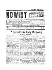Nowiny Podlaskie: pismo bezpartyjne wychodzące dwa razy tygodniowo, poświęcone interesom Podlasia R. 1 (1931) nr 67
