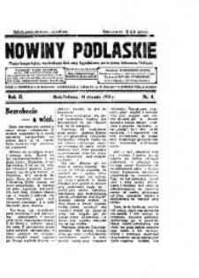 Nowiny Podlaskie: pismo bezpartyjne wychodzące dwa razy tygodniowo, poświęcone interesom Podlasia R. 2 (1932) nr 4