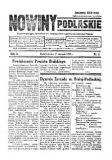 Nowiny Podlaskie: pismo bezpartyjne wychodzące dwa razy tygodniowo, poświęcone interesom Podlasia R. 2 (1932) nr 5
