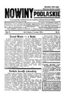 Nowiny Podlaskie: pismo bezpartyjne wychodzące dwa razy tygodniowo, poświęcone interesom Podlasia R. 2 (1932) nr 6