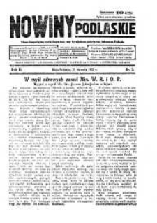 Nowiny Podlaskie: pismo bezpartyjne wychodzące dwa razy tygodniowo, poświęcone interesom Podlasia R. 2 (1932) nr 7
