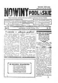 Nowiny Podlaskie: pismo bezpartyjne wychodzące dwa razy tygodniowo, poświęcone interesom Podlasia R. 2 (1932) nr 13