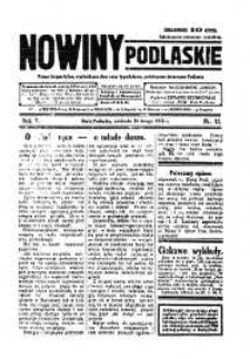 Nowiny Podlaskie: pismo bezpartyjne wychodzące dwa razy tygodniowo, poświęcone interesom Podlasia R. 2 (1932) nr 15