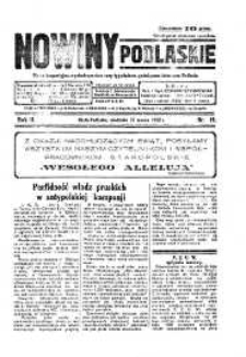 Nowiny Podlaskie: pismo bezpartyjne wychodzące dwa razy tygodniowo, poświęcone interesom Podlasia R. 2 (1932) nr 19