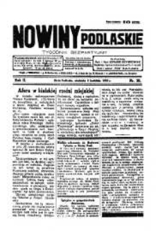 Nowiny Podlaskie: tygodnik bezpartyjny R. 2 (1932) nr 20