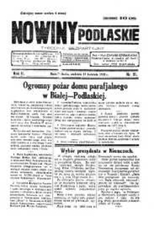 Nowiny Podlaskie: tygodnik bezpartyjny R. 2 (1932) nr 21