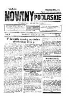 Nowiny Podlaskie: tygodnik bezpartyjny R. 2 (1932) nr 24