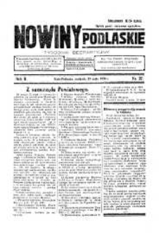 Nowiny Podlaskie: tygodnik bezpartyjny R. 2 (1932) nr 27