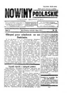 Nowiny Podlaskie: tygodnik bezpartyjny R. 2 (1932) nr 32