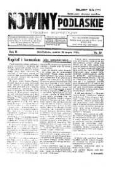 Nowiny Podlaskie: tygodnik bezpartyjny R. 2 (1932) nr 39