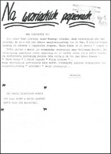 Na Wariackich Papierach R. 1 (1993) nr 1