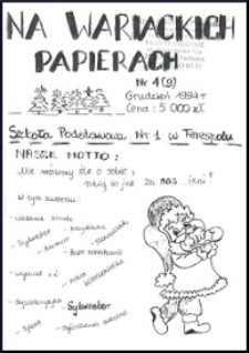 Na Wariackich Papierach R. 2 (1994) nr 4 (9)