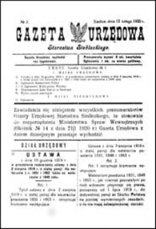 Gazeta Urzędowa Starostwa Siedleckiego R. 3 (1920) nr 2