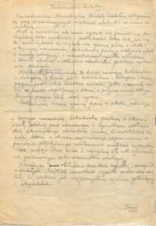 [ Inc.:] Koleżanki i koledzy! Zarządzeniem Ministerstwa Oświaty zostałem delegowany [...]