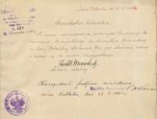 Świadectwo lekarskie Jana Makaruka maturzysty Państwowego Seminarium Nauczycielskiego im. Mieczysława Brzezińskiego w Leśnej Podlaskiej