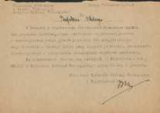 [Inc.:] Do inspektora szkolnego w związku z organizacja miejscowych komitetów opieki na poszczegółnymi oddziałami wojskowymi