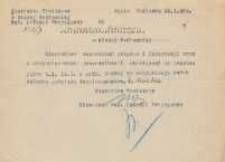 [Inc.] Do inspektora szkolnego w Białej Podlaskiej, [...] kierownicy wszystkich urzędów [...] mają obowiązek przybyć na eksportację zwłok członka Wydziału Bezpieczeństwa [...]