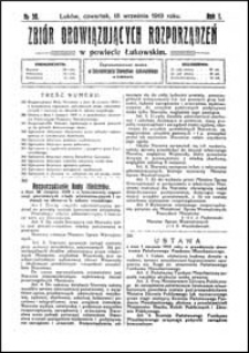 Zbiór Obowiązujących Rozporządzeń w Powiecie Łukowskim R. 1 (1919) nr 30