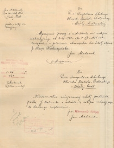 Podanie do Inspektora Obwodu Szkolnego Bialsko-Podlaskiego o udzielenie urlopu wypoczynkowego w dn. 4 VII - 4 VIII 1935 r.