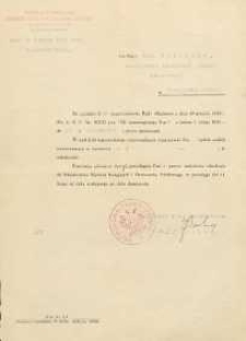 Pismo Kuratorjum Okręgu Szkolnego Lubelskiego w Lublinie o zaszeregowaniu nauczyciela szkoły powszechnej w Białej Podlaskiej Jana Makaruka