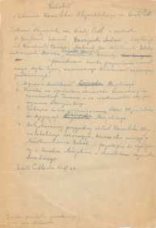 Protokół z zebrania Komitetu Obywatelskiego m. Białej Podlaskiej