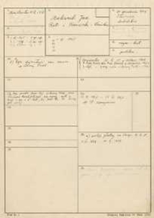 Karta przebiegu pracy nauczycielskiej Jana Makaruka