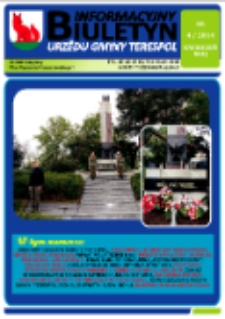 Biuletyn Informacyjny Urzędu Gminy w Terespolu R. 23 (2014) nr 4