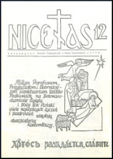 Nicetas : informator Sanktuarium Unitów Podlaskich (1988) nr 12