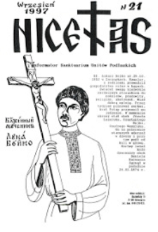 Nicetas : informator Sanktuarium Unit&oacute;w Podlaskich (1997) nr 21