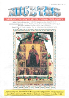 Nicetas : informator Sanktuarium Unitów Podlaskich (2005) nr 26