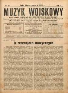 Muzyk Wojskowy : dwutygodnik poświęcony kulturze muzycznej w Armii Polskiej R. 2 (1927) nr 12