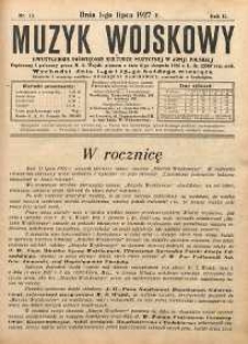Muzyk Wojskowy : dwutygodnik poświęcony kulturze muzycznej w Armii Polskiej R. 2 (1927) nr 13