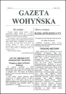 Gazeta Wohyńska R.1 (1995) nr 2