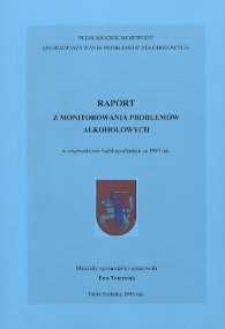 Raport z monitorowania problemów alkoholowych w województwie bialskopodlaskim za 1995 rok